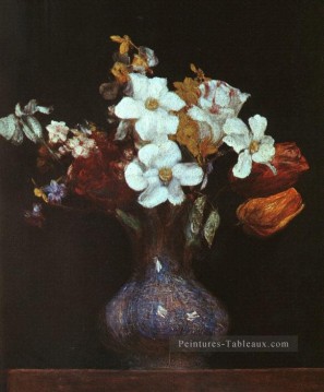 Henri Fantin Latour œuvres - Narcisse et tulipes 1862 Henri Fantin Latour